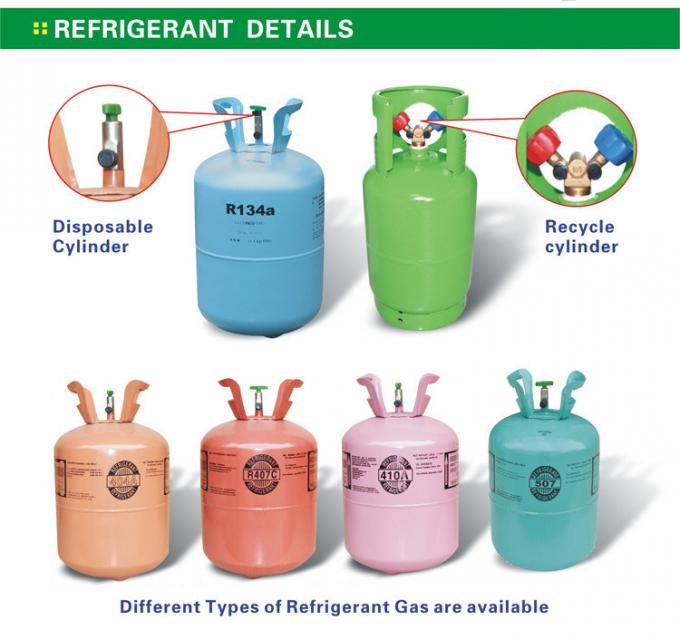 Refrigerant Gas R404A with 99.9% Purity